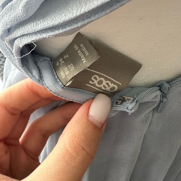 ASOS Cross-back Mini Dress (NEW) - Light blue - Picture 5 of 7